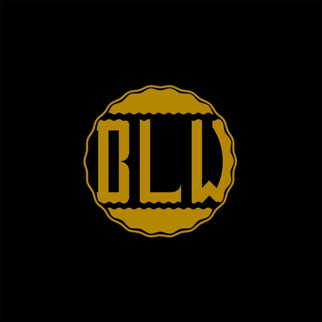 Vector letter logo design 'blw'