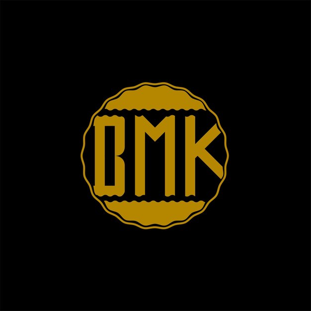 Letter Logo design 'BMK'