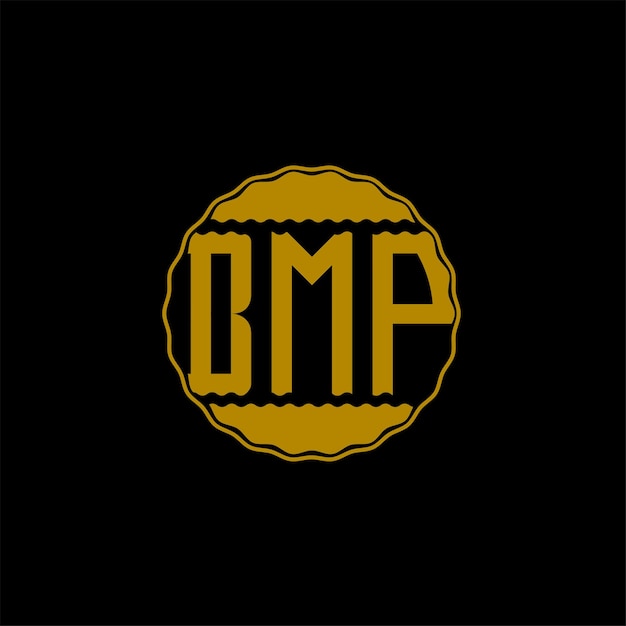 Vettore lettera logo design 'bmp'