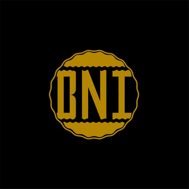 Vector letter logo design 'bni'