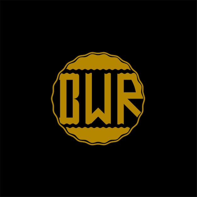 Vector letter logo design 'bwr'