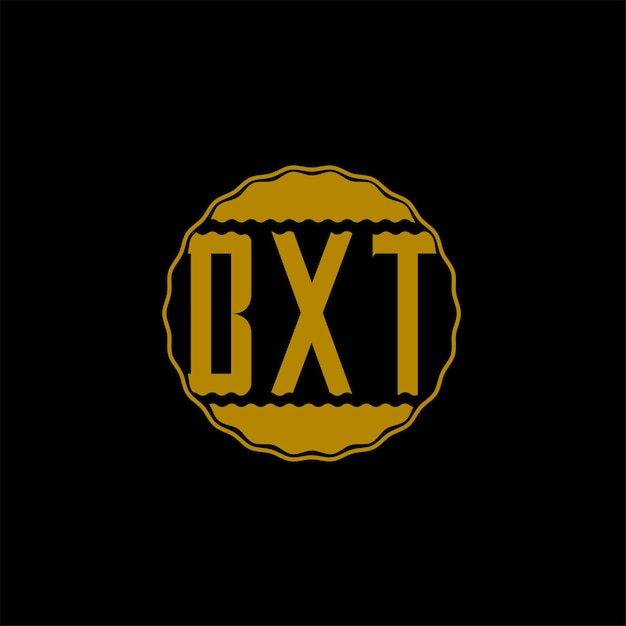 Vettore lettera logo design 'bxt'