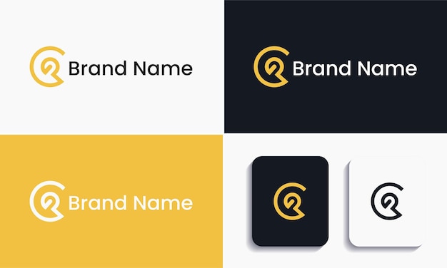 Дизайн логотипа и алфавит букв G Современный и творческий