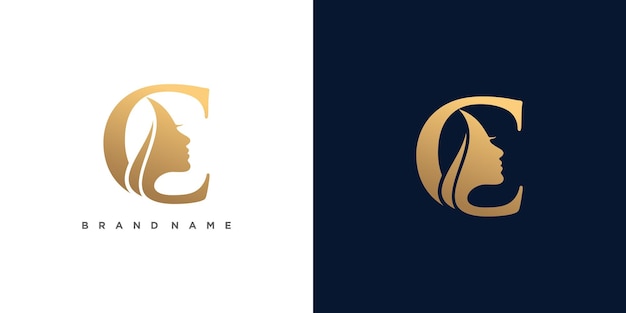 Letter logo design idea for beauty with modern style