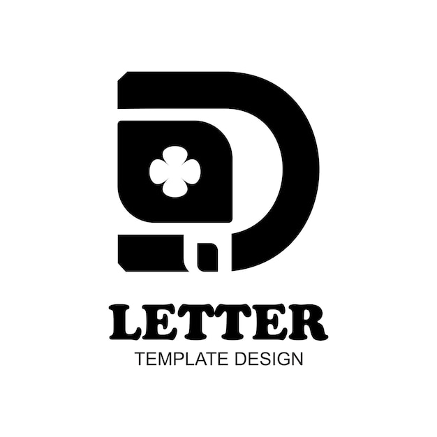 Progettazione del logo delle lettere concetto semplice premium vector