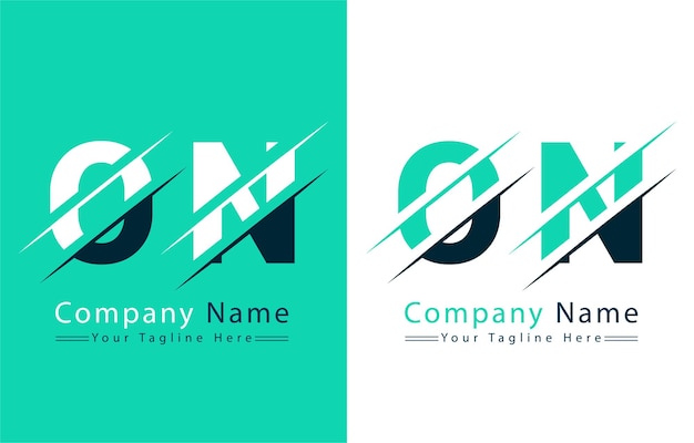 On letter logo design template vector logo illustration