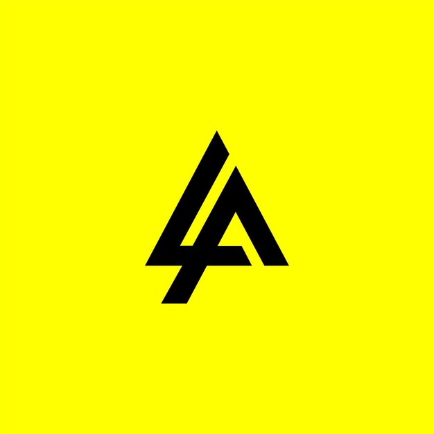 A letter logo design vector image