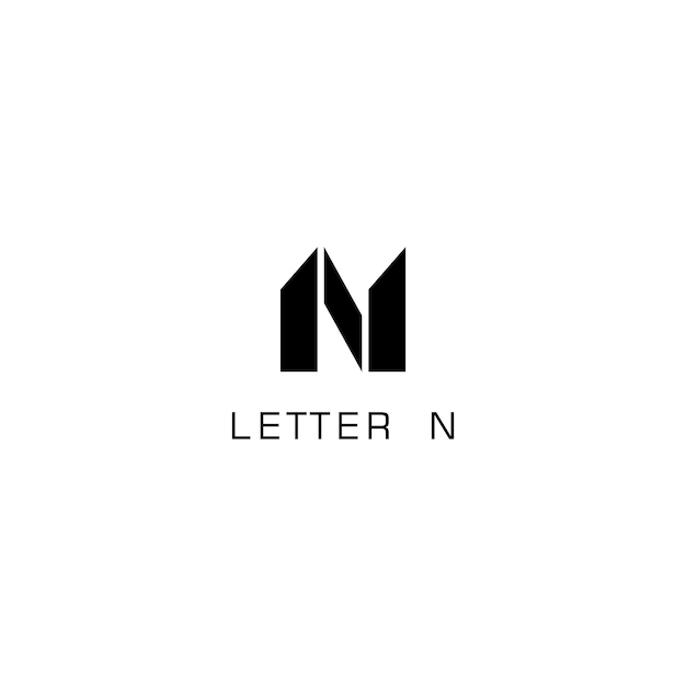 Lettera logo design vettoriale