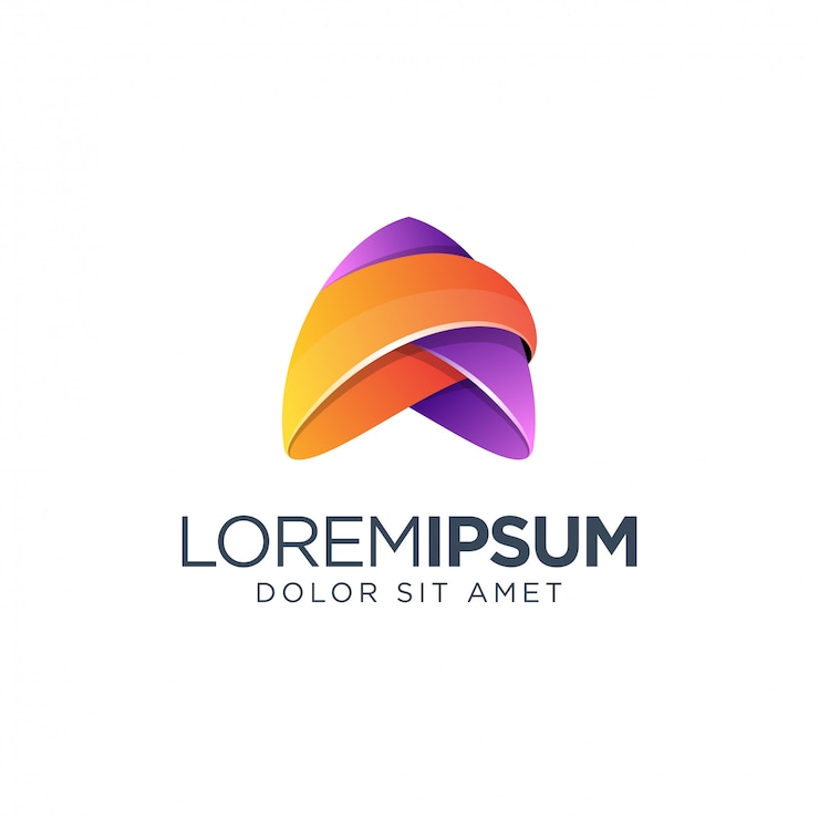 Vector letter a logo design