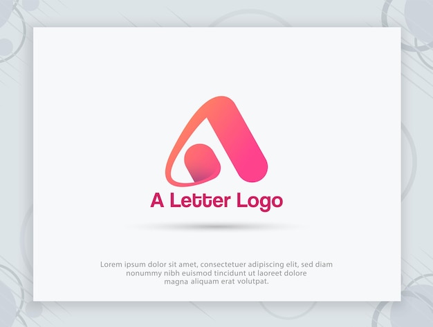 A Letter logo design