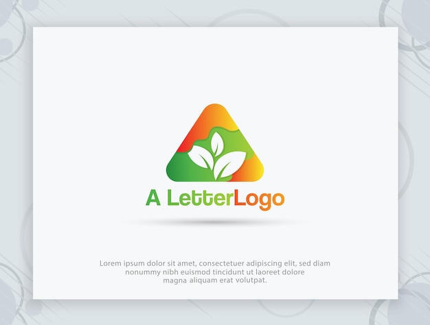 A Letter logo design