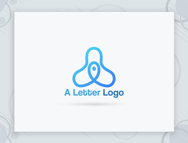 A letter logo design