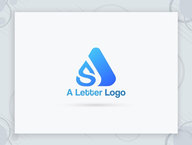 A letter logo design