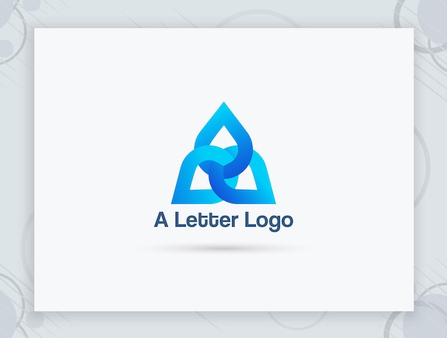 A letter logo design