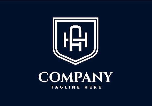 letter A, logo H, suitable for the company's initial symbol.