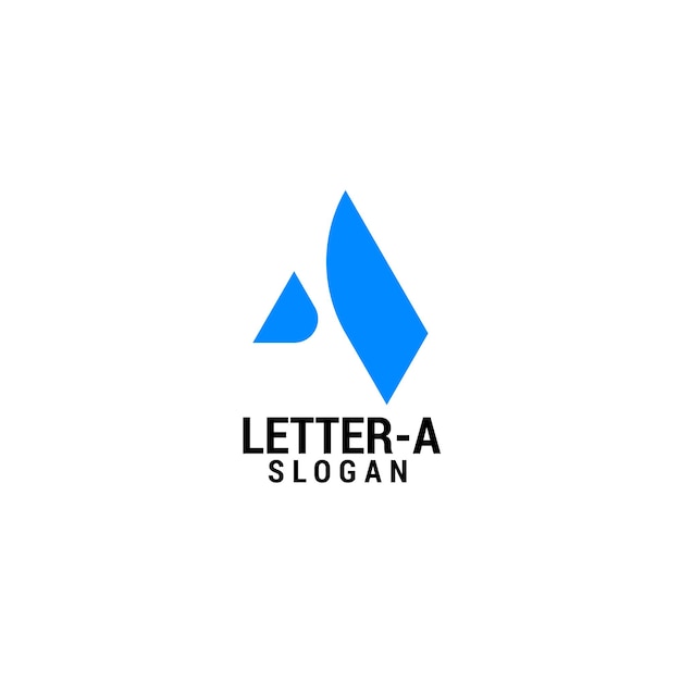 Lettera a logo icona modello di lusso premium vettore