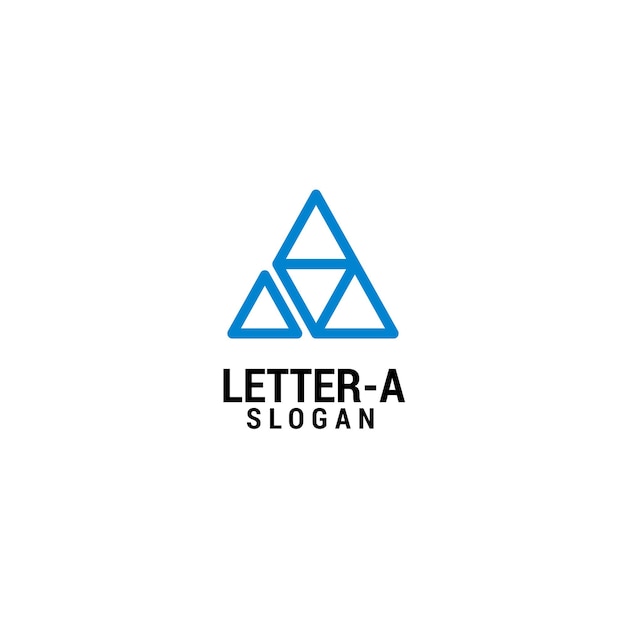 Lettera a logo icona modello di lusso premium vettore