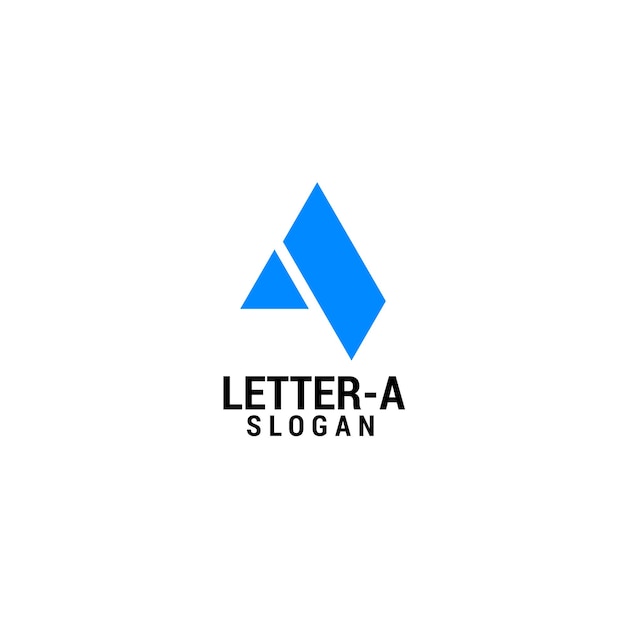 Lettera a logo icona modello di lusso premium vettore