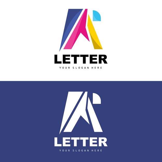 A Letter Logo Letter Logotype Vector Product Brand Design Company Initials Construction Education