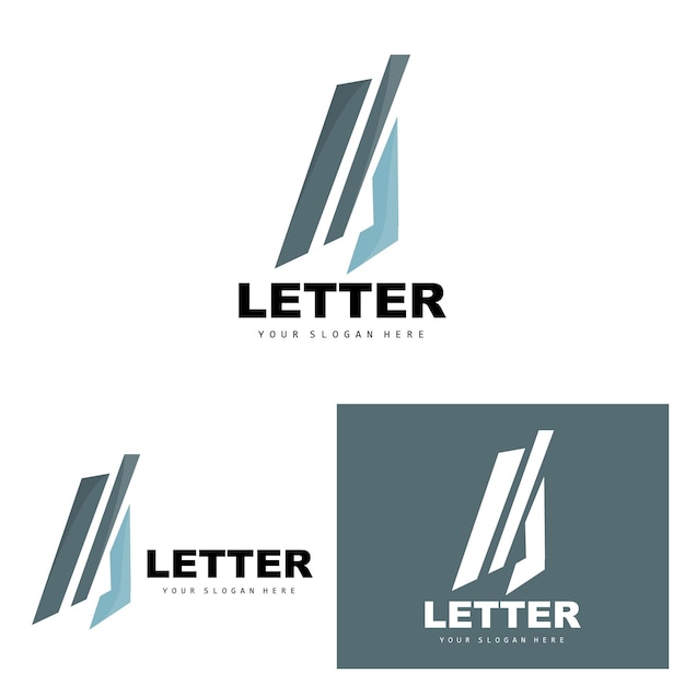 A Letter Logo Letter Logotype Vector Product Brand Design Company Initials Construction Education