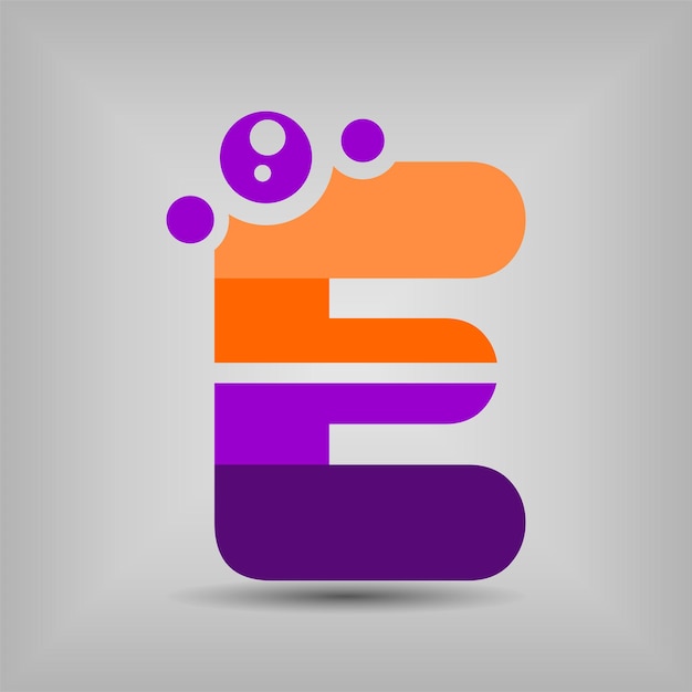 letter logo lettertype eerste kleurrijke gradiënt Vector