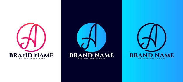 A letter logo, luxury letter a  monogram serif logo design