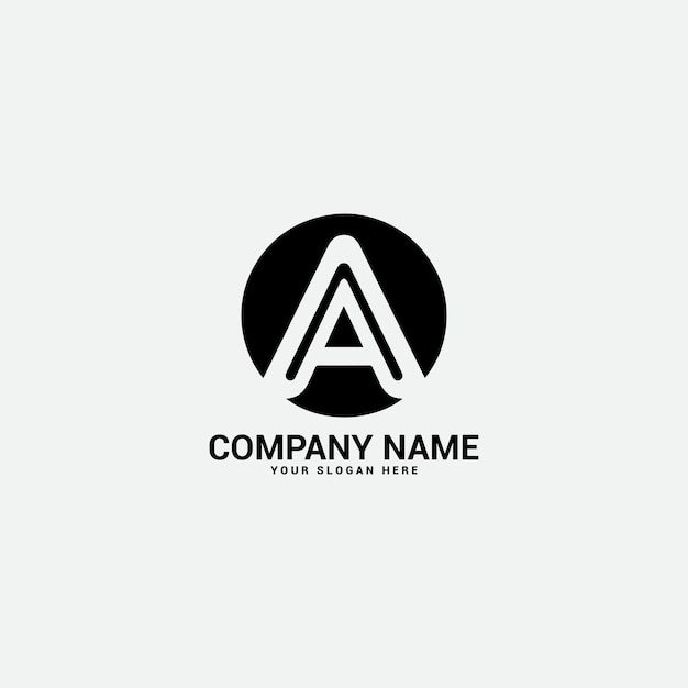 a letter logo Modern abstract digital alphabet font Minimal technology typography