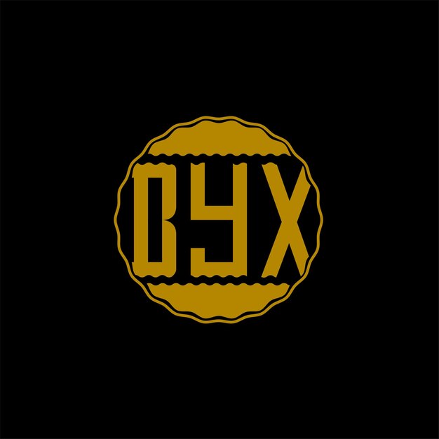 Vector letter logo ontwerp 'byx'