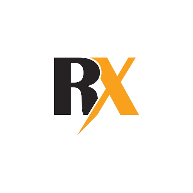 Vector letter logo rx