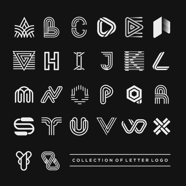 Letter logo set