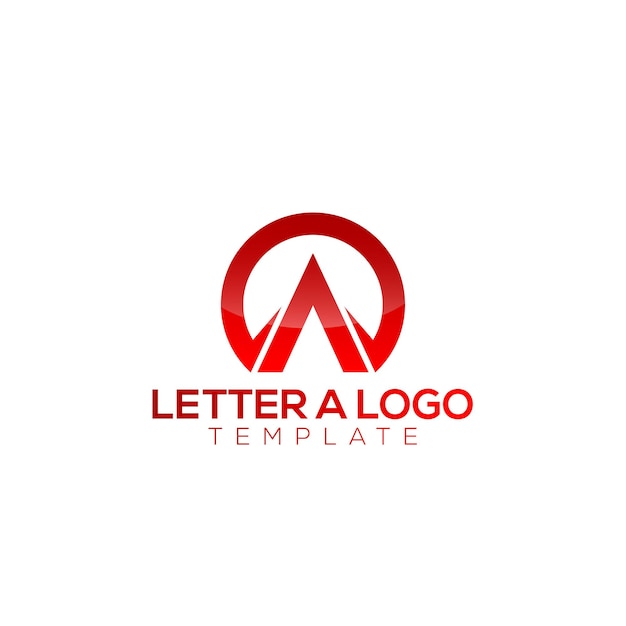 Vettore lettera a logo modello iniziale a lettera logo design