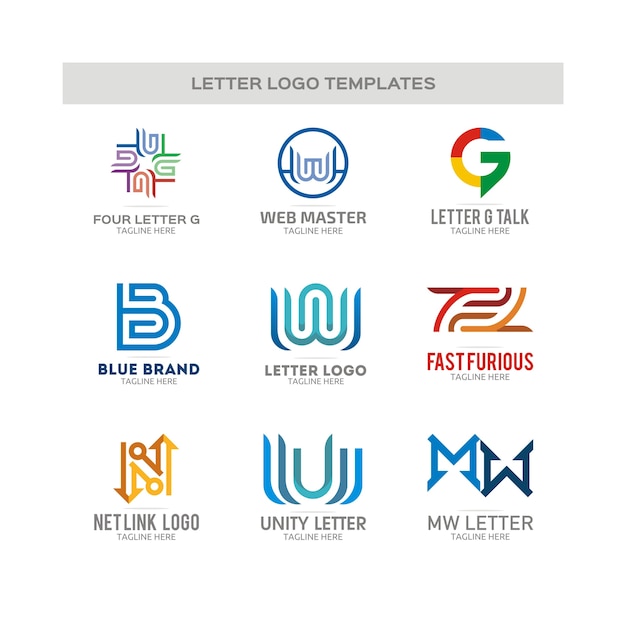 Шаблон логотипа письма
