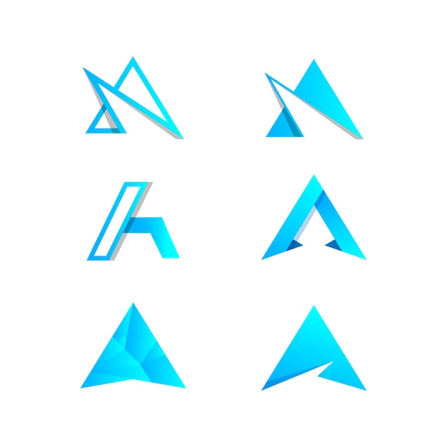 Letter a logo template