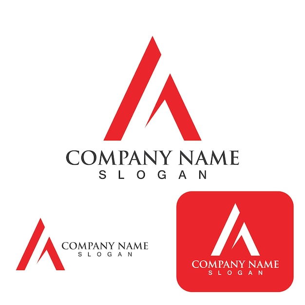 A letter logo template