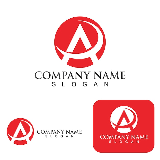 A letter logo template