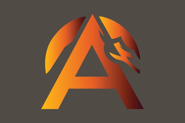 An A letter logo that incorporates a mountain peak symbolizing ambition and achievement