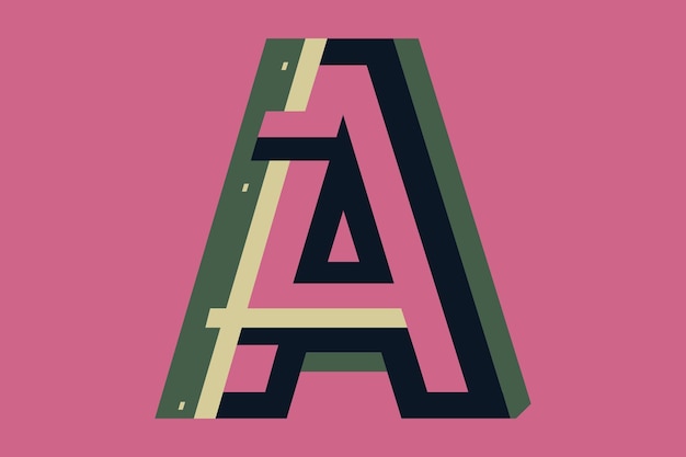 Шаблон векторного дизайна логотипа буквы A
