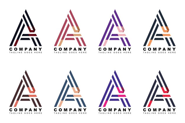 Letter A Logo vector design template