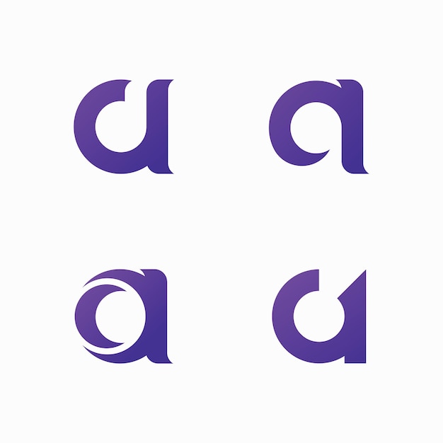 Letter A logo vector template element