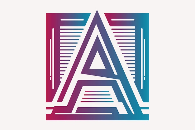 Логотип буквы с смелой и сильной эстетикой, включающей толстые линии и мощный шрифт