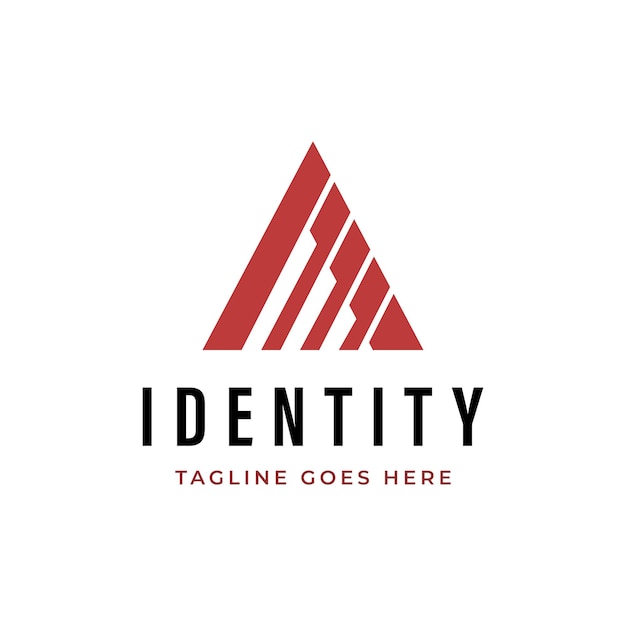 A letter logo with sharp lines and modern minimalism