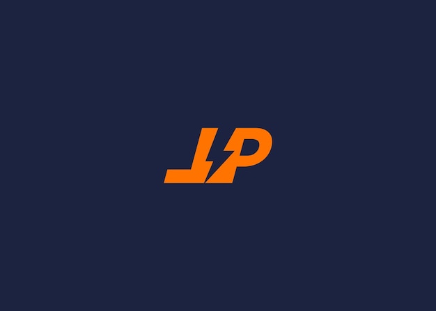 letter lp met elektriciteit logo icoon ontwerp vector ontwerp sjabloon inspiratie