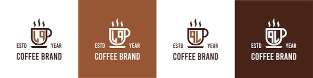 Буква lq и ql coffee logo подходят для любого бизнеса, связанного с кофе, чаем или другим, с инициалами lq или ql.