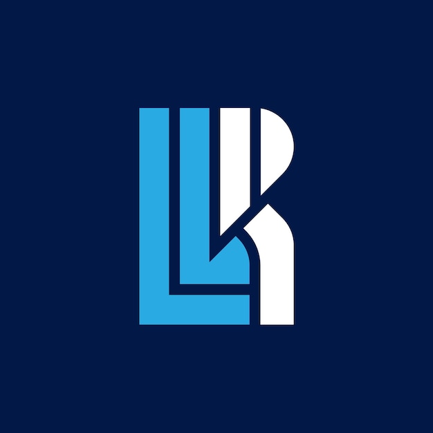 Vector letter lr logo design