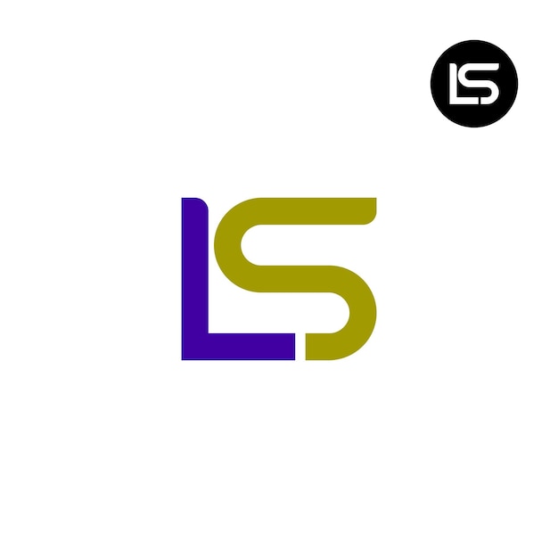 Letter LS Monogram Logo Design Unique