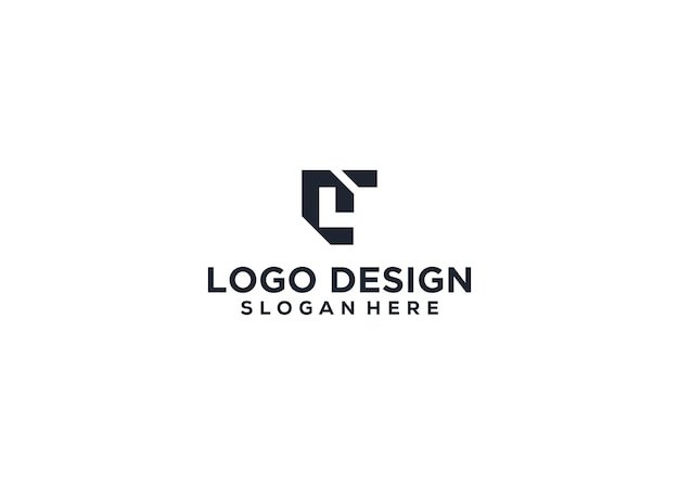 letter lt company name logo illustration lt tl