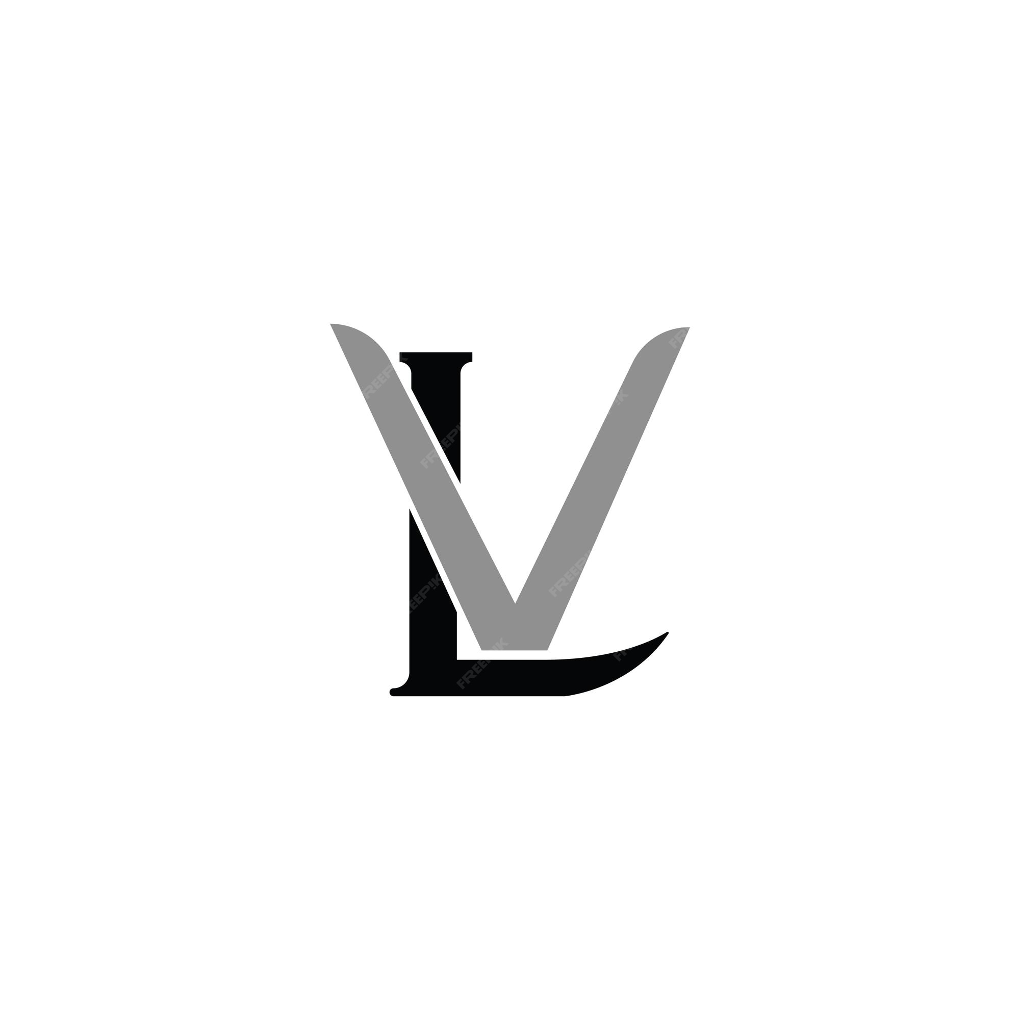 Premium Vector  Letter lv logo