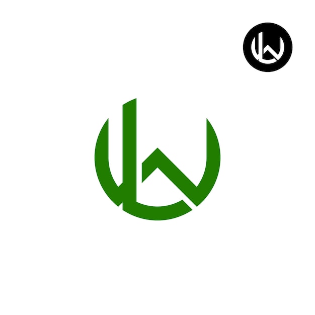 Letter LW WL Circle Vet logo-ontwerp