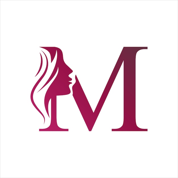 Letter M Beauty Salon Logo Design