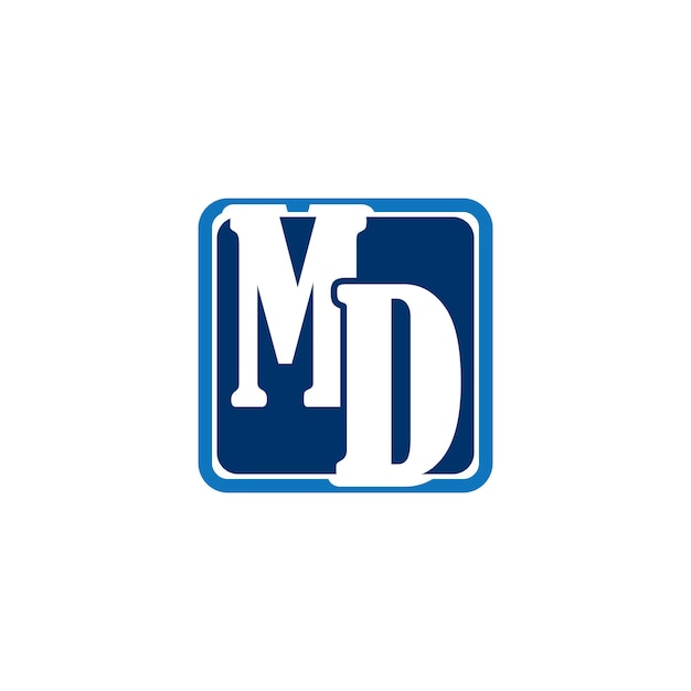 Letter M en D-logo